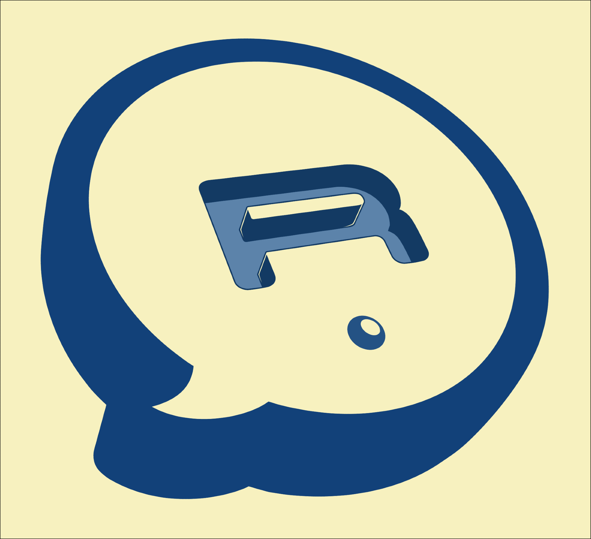 Run Button logo (RGB-blue-background) PNG